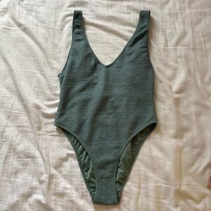 Zara Scoopneck One Piece Swimsuit